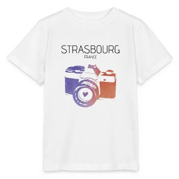 Camera Strasbourg France - Stanley/Stella MINI CREATOR Kids’ T-Shirt - white - Front - Maike (125cm)