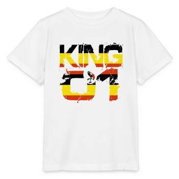 Cadeau King 01 pays partenaire Ouganda - T-shirt bio MINI CREATOR Stanley/Stella Enfant - blanc - Devant - Maike (125cm)