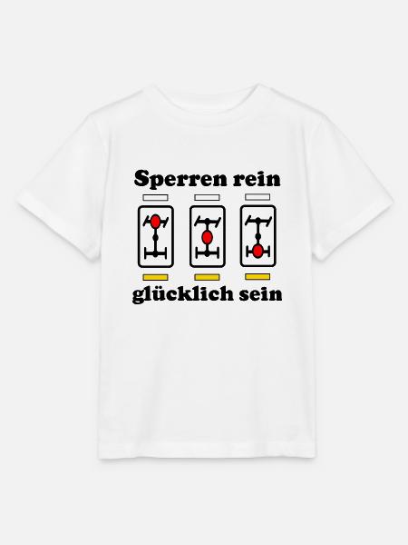 Sperre rein glücklich Sein Differentialsperre 4x4 - Stanley/Stella Kinder T-Shirt MINI CREATOR  - Weiß