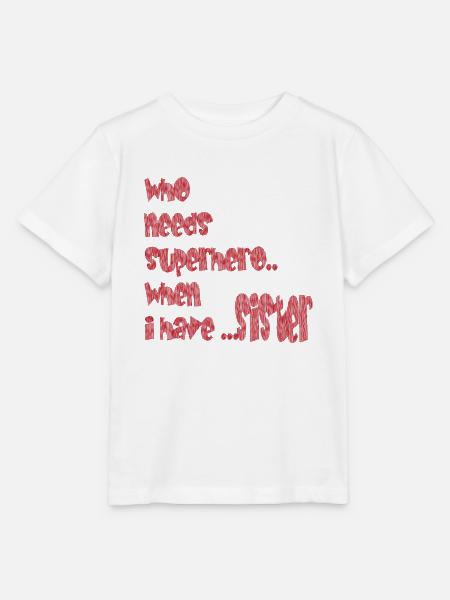 Sister - Stanley/Stella Kinder T-Shirt MINI CREATOR - Weiß