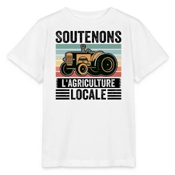 Soutenons L'agriculture Locale - T-shirt bio MINI CREATOR Stanley/Stella Enfant - blanc - Devant - Maike (125cm)