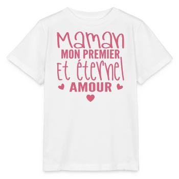 Eternal Love Mom Gift - Stanley/Stella MINI CREATOR Kids’ T-Shirt - white - Front - Maike (125cm)