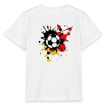 Germany Fan Flag - Stanley/Stella MINI CREATOR Kids’ T-Shirt - white - Front - Maike (125cm)