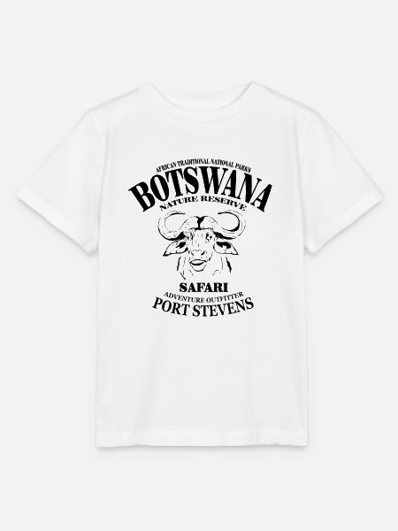 Botswana - Kaffern Büffel - Stanley/Stella Kinder T-Shirt MINI CREATOR - Weiß