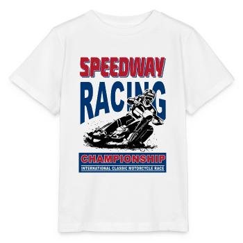 Speedway - Motorcycle Speedway - Stanley/Stella MINI CREATOR Kids’ T-Shirt - white - Front - Maike (125cm)