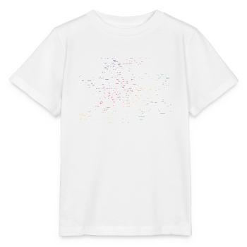 Berlin Karte U-Bahn Stationen - Stanley/Stella Kinder T-Shirt MINI CREATOR  - Weiß - Vorne - Maike (125cm)