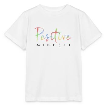 Positive mindset - Stay positive - Stanley/Stella MINI CREATOR Kids’ T-Shirt - white - Front - Maike (125cm)