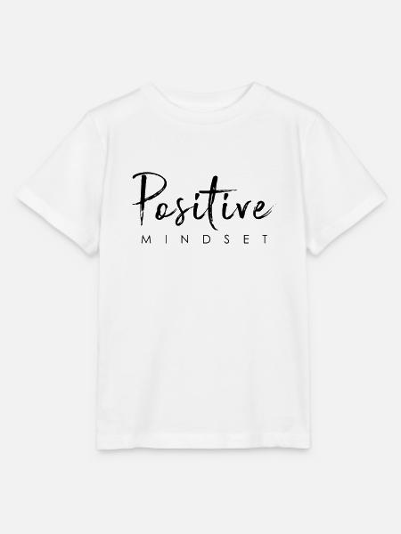 Positiver Mindset - Bleib positiv - Stanley/Stella Kinder T-Shirt MINI CREATOR - Weiß