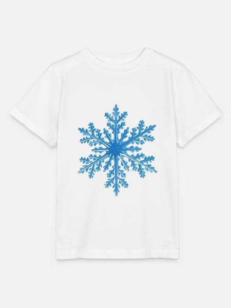 Schneeflocke - Stanley/Stella Kinder T-Shirt MINI CREATOR  - Weiß