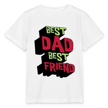 Best dad Best Friend - Stanley/Stella MINI CREATOR Kids’ T-Shirt - white - Front - Maike (125cm)
