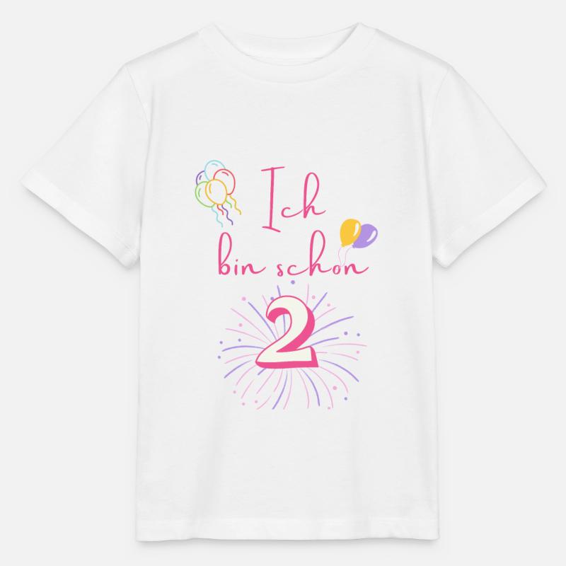 Ich bin schon 2 - Stanley/Stella Kinder T-Shirt MINI CREATOR  - Weiß