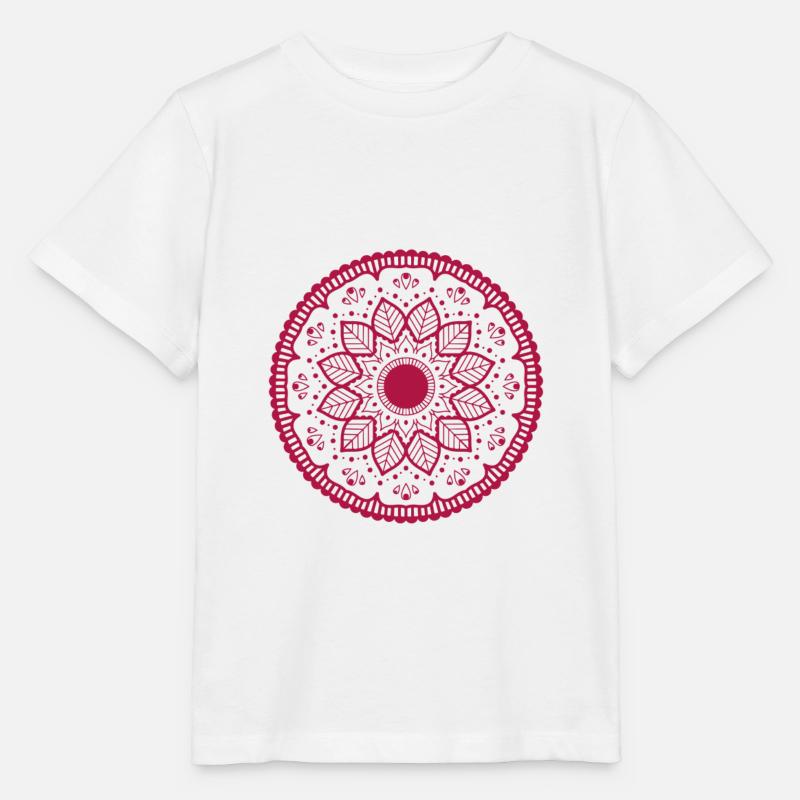 Pink Mandala - Stanley/Stella MINI CREATOR Kids’ T-Shirt - white