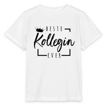 Beste Kollegin Ever - Stanley/Stella Kinder T-Shirt MINI CREATOR  - Weiß - Vorne - Maike (125cm)