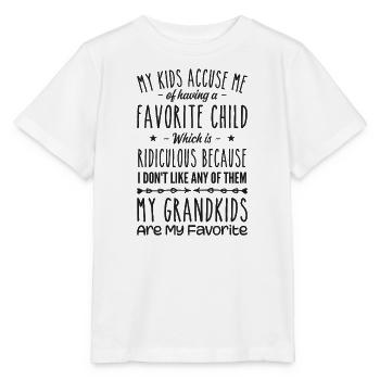 My Grandkids Are My Favorite Grandmother Grandma - Stanley/Stella MINI CREATOR Kids’ T-Shirt - white - Front - Maike (125cm)