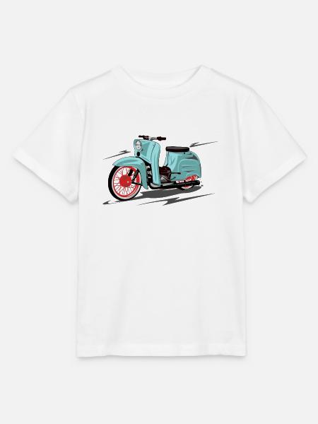 Simson Schwalbe mint, peppermint - Stanley/Stella Kinder T-Shirt MINI CREATOR  - Weiß