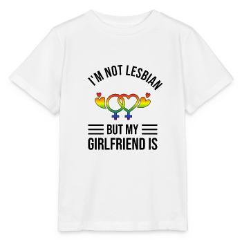 LGBT lesbian LGBTQ couple homosexuality couple couple - Stanley/Stella MINI CREATOR Kids’ T-Shirt - white - Front - Maike (125cm)
