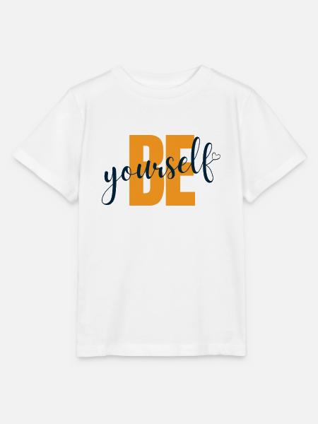 Be yourself - Stanley/Stella Kinder T-Shirt MINI CREATOR - Weiß