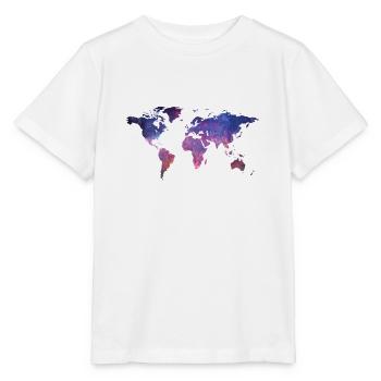 Welt bei Nacht - Stanley/Stella Kinder T-Shirt MINI CREATOR  - Weiß - Vorne - Maike (125cm)