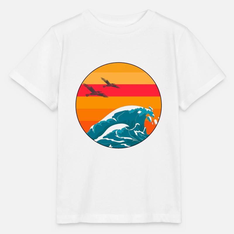 Welle - Stanley/Stella Kinder T-Shirt MINI CREATOR  - Weiß