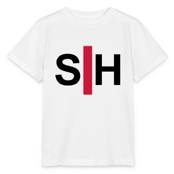 Deaf, hard of hearing, deafness, hearing loss sign - Stanley/Stella MINI CREATOR Kids’ T-Shirt - white - Front - Maike (125cm)