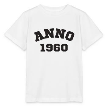 Anno 1960 Geburtstag Geburtsjahr - Stanley/Stella Kinder T-Shirt MINI CREATOR  - Weiß - Vorne - Maike (125cm)