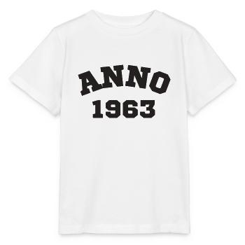 Anno 1963 Geburtstag Geburtsjahr - Stanley/Stella Kinder T-Shirt MINI CREATOR  - Weiß - Vorne - Maike (125cm)