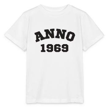 Anno 1969 Geburtstag Geburtsjahr - Stanley/Stella Kinder T-Shirt MINI CREATOR  - Weiß - Vorne - Maike (125cm)