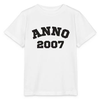 Anno 2007 Geburtstag Geburtsjahr - Stanley/Stella Kinder T-Shirt MINI CREATOR  - Weiß - Vorne - Maike (125cm)