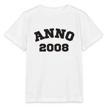 Anno 2008 Geburtstag Geburtsjahr - Stanley/Stella Kinder T-Shirt MINI CREATOR  - Weiß - Vorne - Maike (125cm)