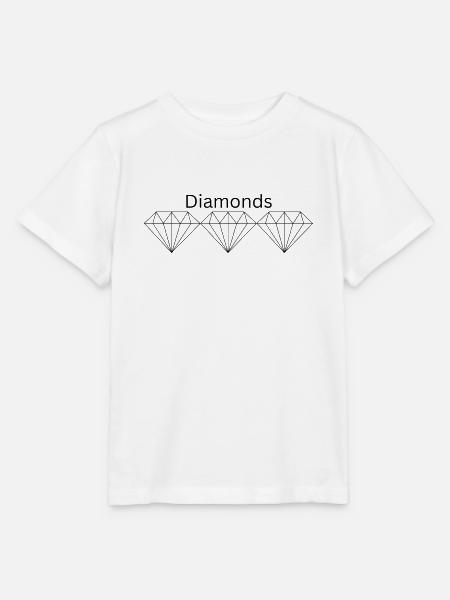 Diamonds - Stanley/Stella Kinder T-Shirt MINI CREATOR - Weiß