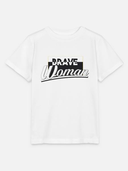 tapfere Frau - Stanley/Stella Kinder T-Shirt MINI CREATOR - Weiß
