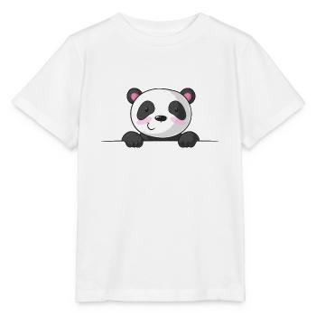 Spiked cartoon panda - Stanley/Stella MINI CREATOR Kids’ T-Shirt - white - Front - Maike (125cm)