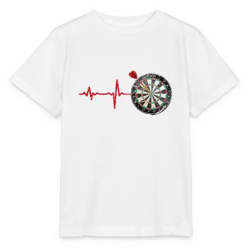 Gift heartbeat darts - Stanley/Stella MINI CREATOR Kids’ T-Shirt - white - Front - Maike (125cm)