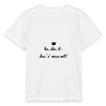 hey it - Stanley/Stella MINI CREATOR Kids’ T-Shirt - white - Front - Maike (125cm)