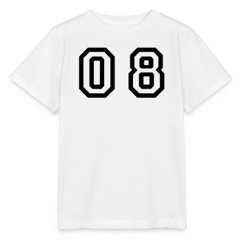 Nummer - 08 - null acht - Stanley/Stella Kinder T-Shirt MINI CREATOR  - Weiß - Vorne - Maike (125cm)