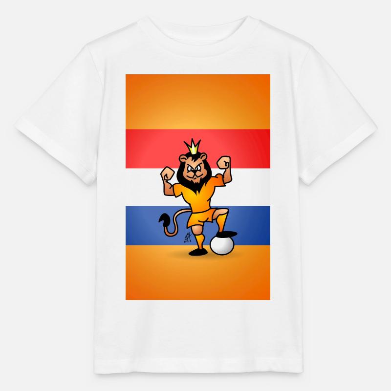Oranje Leeuw iPhone - Stanley/Stella Kinder T-Shirt MINI CREATOR - Weiß