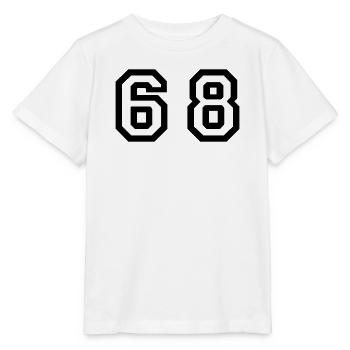 Number - 68 - Sixty Eight - Stanley/Stella MINI CREATOR Kids’ T-Shirt - white - Front - Maike (125cm)
