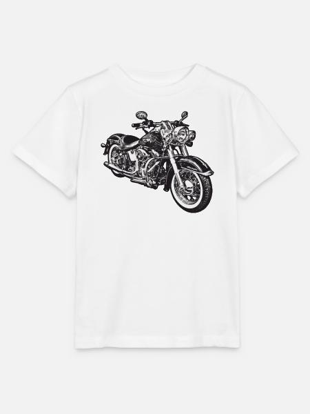 chopper hog bike motorrad - Stanley/Stella Kinder T-Shirt MINI CREATOR - Weiß