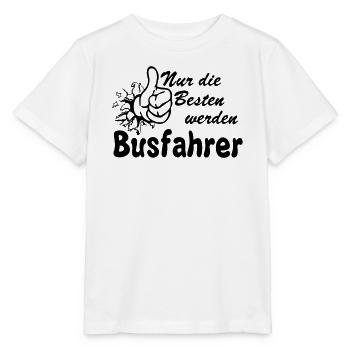 Busfahrer Bus Omnibus Busfahrer nur die Besten(25) - Stanley/Stella Kinder T-Shirt MINI CREATOR  - Weiß - Vorne - Maike (125cm)