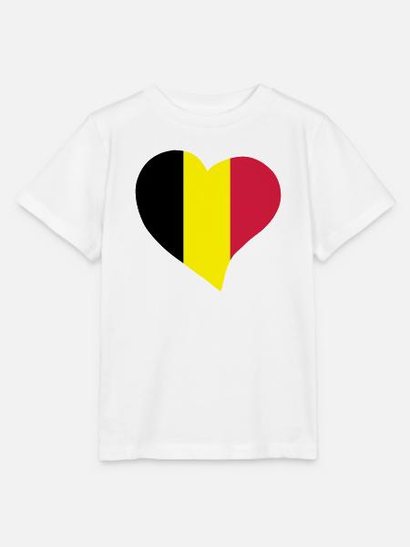 Belgische Herz - Stanley/Stella Kinder T-Shirt MINI CREATOR  - Weiß
