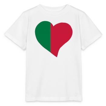 Portuguese heart - Stanley/Stella MINI CREATOR Kids’ T-Shirt - white - Front - Maike (125cm)