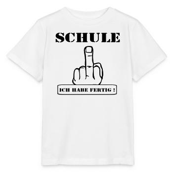 Abschluß Shirt Schule fertig (25) - Stanley/Stella Kinder T-Shirt MINI CREATOR  - Weiß - Vorne - Maike (125cm)