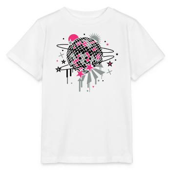 la boule disco - T-shirt bio MINI CREATOR Stanley/Stella Enfant - blanc - Devant - Maike (125cm)