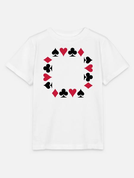 Poker (V) - Stanley/Stella Kinder T-Shirt MINI CREATOR - Weiß