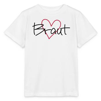 Braut Herz Junggesellinnenabschied - Stanley/Stella Kinder T-Shirt MINI CREATOR  - Weiß - Vorne - Maike (125cm)