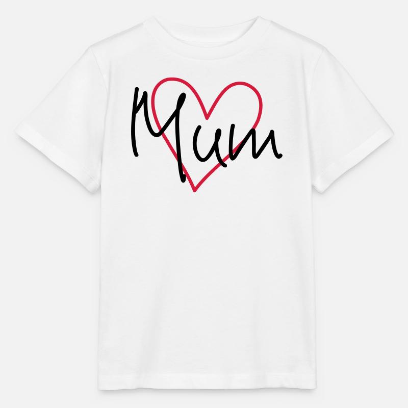 Mum Herz Liebe Geschenk Muttertag Geburtstag - Stanley/Stella Kinder T-Shirt MINI CREATOR  - Weiß