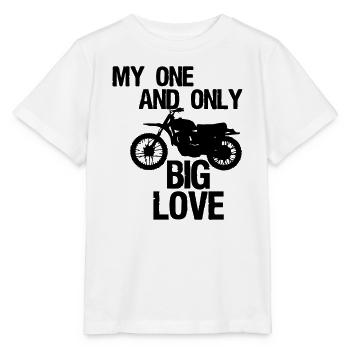 Big Love - Motorrad - Stanley/Stella MINI CREATOR Kids’ T-Shirt - white - Front - Maike (125cm)