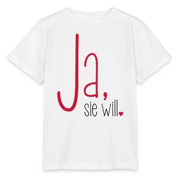 Ja sie will Junggesellin Junggesellenabschied - Stanley/Stella Kinder T-Shirt MINI CREATOR  - Weiß - Vorne - Maike (125cm)