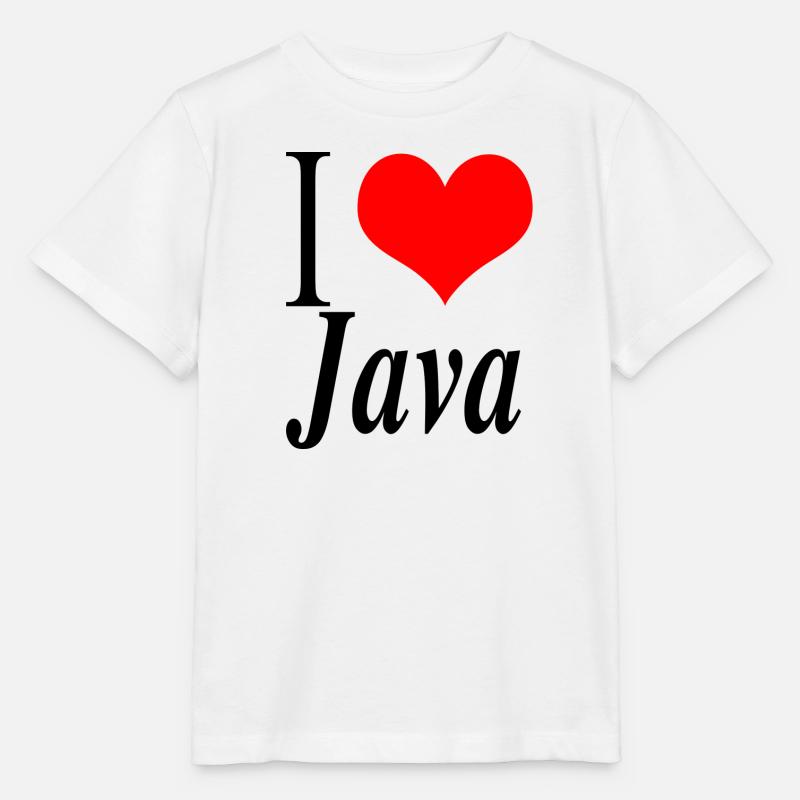 I love Java - Stanley/Stella MINI CREATOR Kids’ T-Shirt - white