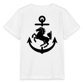 Stuttgart Wappen Anker, Stuttgarter - Stanley/Stella Kinder T-Shirt MINI CREATOR  - Weiß - Vorne - Maike (125cm)